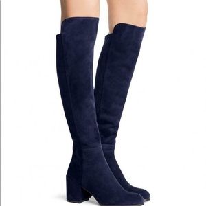 Stuart Weitzman AllJack suede OTK boots